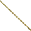 10K Diamond Cut Rope Chain 24" 3.75mm