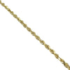 14K Semi Solid Diamond Cut Rope Chain 10g