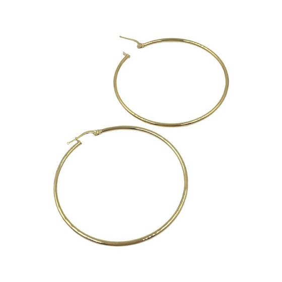 4.6g Gold Hoop 2" Earrings