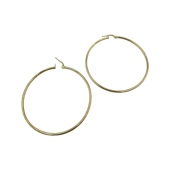 4.5g Gold Hoop 2.25" Earrings