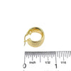 2.6g Gold Hoop Thick Earrings