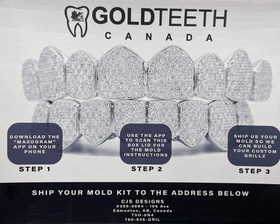 Canadian Diamond Dust Gold Grillz