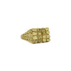 10K Yellow Gold Diamond Cut Nugget Ring 7.4g