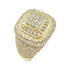 14K Yellow Gold Diamond Tiered Ring 3.32 cttw