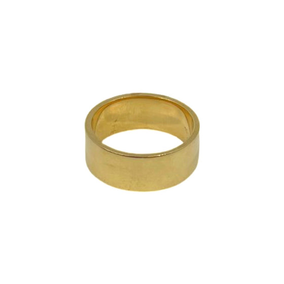 14K Yellow Gold Thick Band Ring