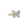 10K Butterfly Ring 0.35cttw