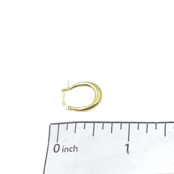 U-Hoops Earrings 10kt YG 0.5gr 0.3" 2.75mm ER00456