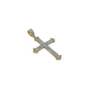 14K Baguette Diamond Cross Pendant 1.79 cttw