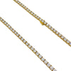 14K Yellow Gold CVD Diamond Tennis Chain 40.20cttw
