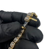 10K Baguette and Round Diamond Bracelet 4.55cttw 7.5mm